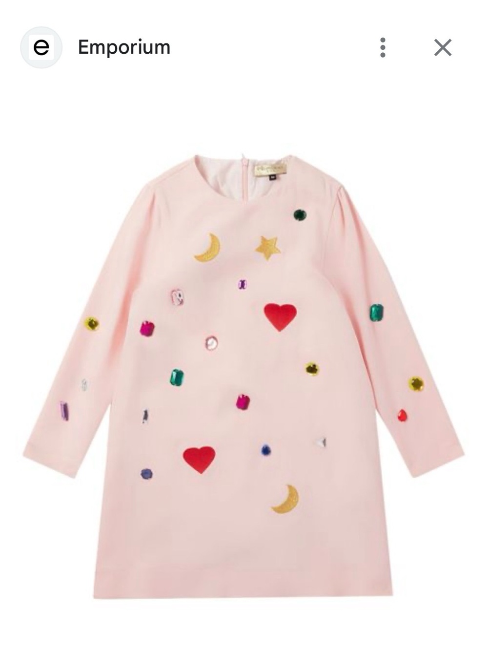 Stella McCartney Kids Pink Jewel & Heart Dress